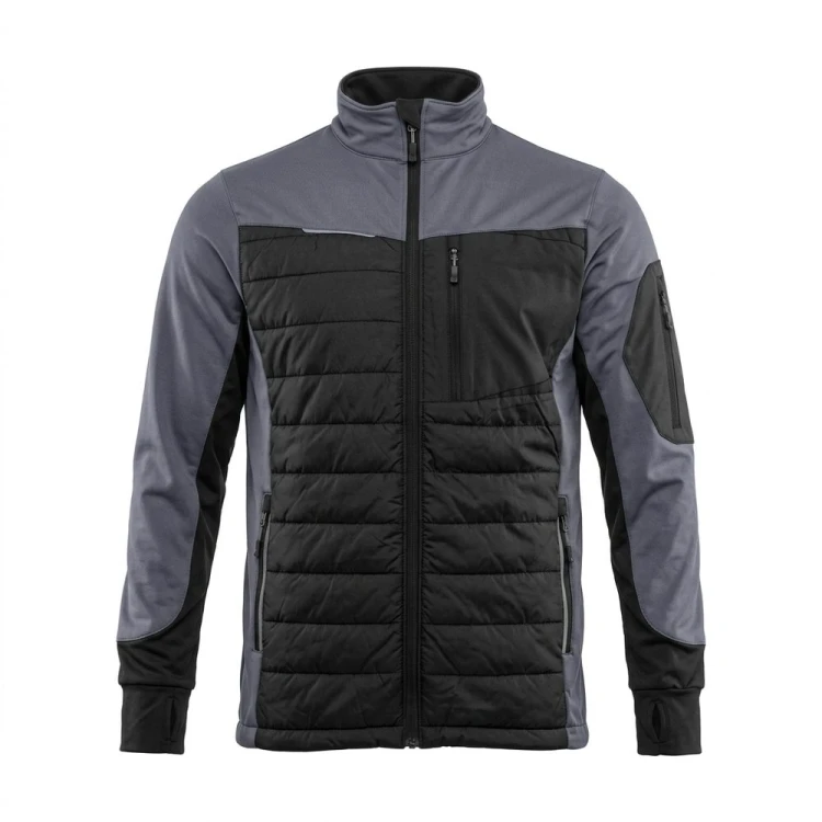 Bluza hybrydowa COMFORT PLUS czarno-szara – przód