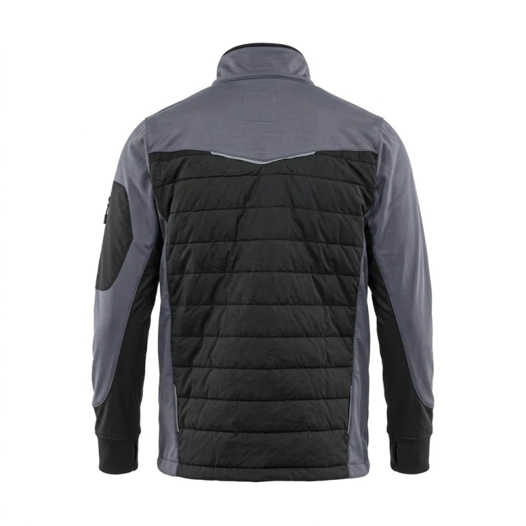 Bluza hybrydowa COMFORT PLUS czarno-szara – tył