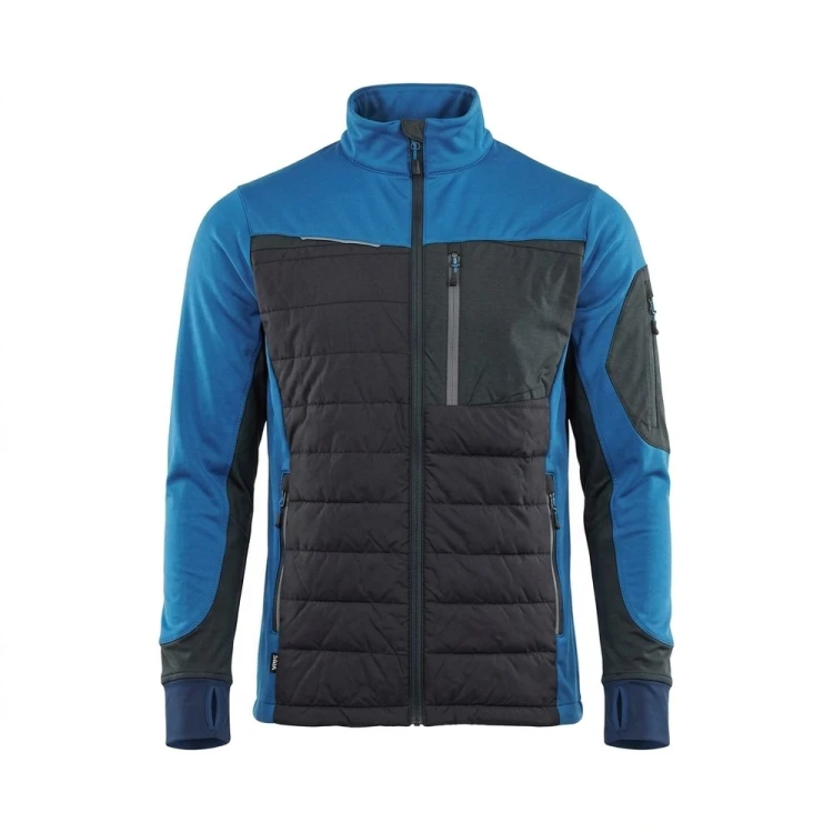Bluza hybrydowa COMFORT PLUS szaro-niebieska – przód