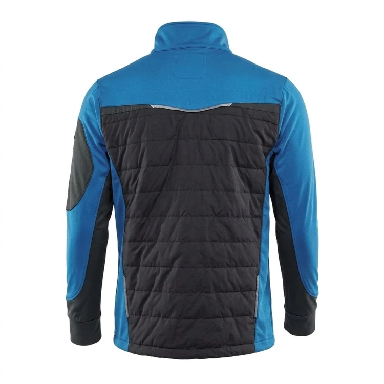 Bluza hybrydowa COMFORT PLUS szaro-niebieska – tył