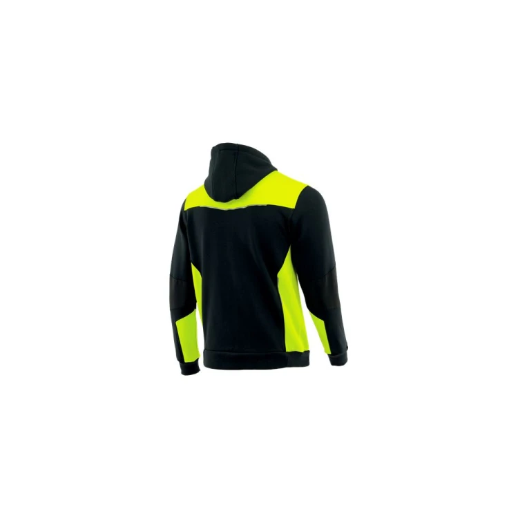 Bluza dresowa COMFORT PLUS czarno-seledynowa – zdjęcie producenta, tył