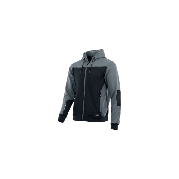 Bluza dresowa COMFORT PLUS czarno-szara – zdjęcie producenta, przód