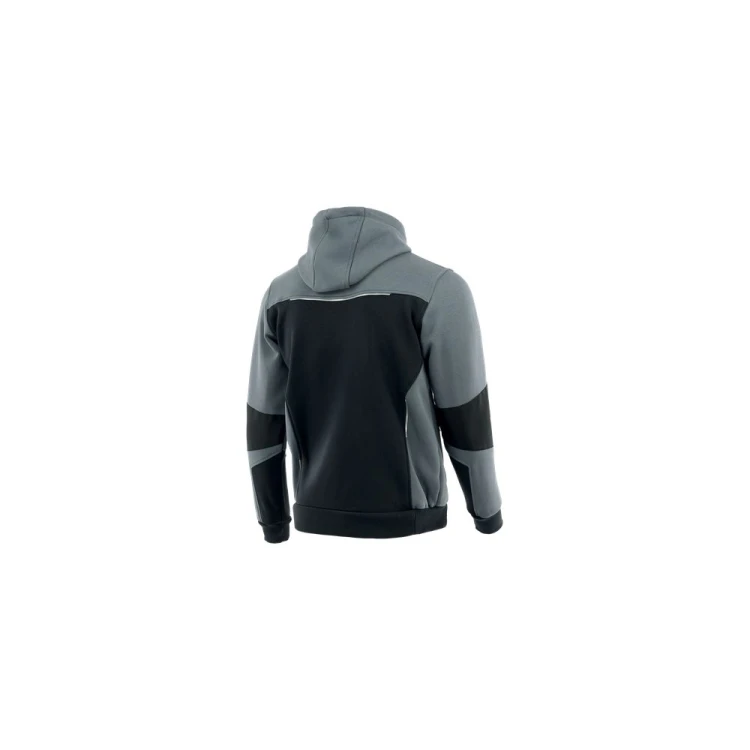 Bluza dresowa COMFORT PLUS czarno-szara – zdjęcie producenta, tył