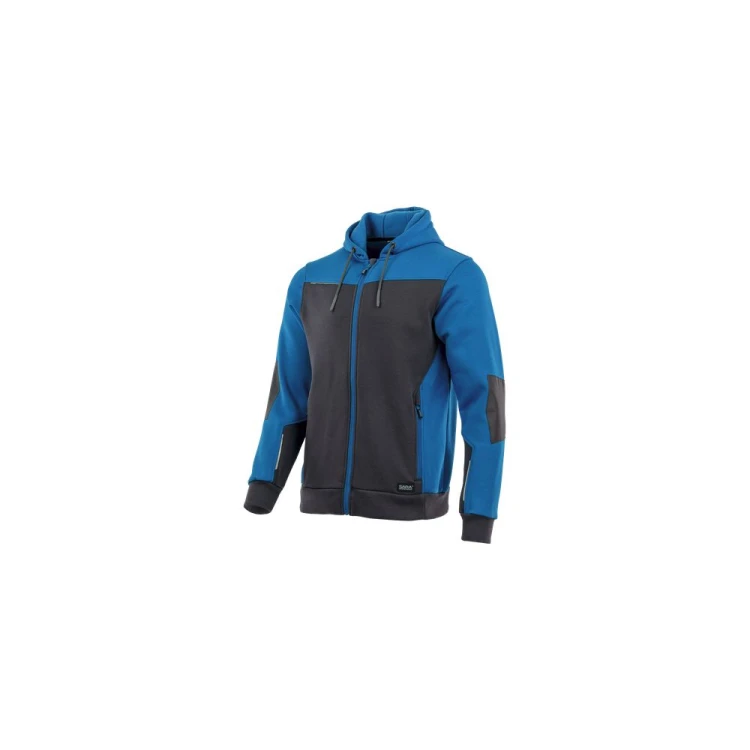 Bluza dresowa COMFORT PLUS szaro-niebieska – zdjęcie producenta, przód