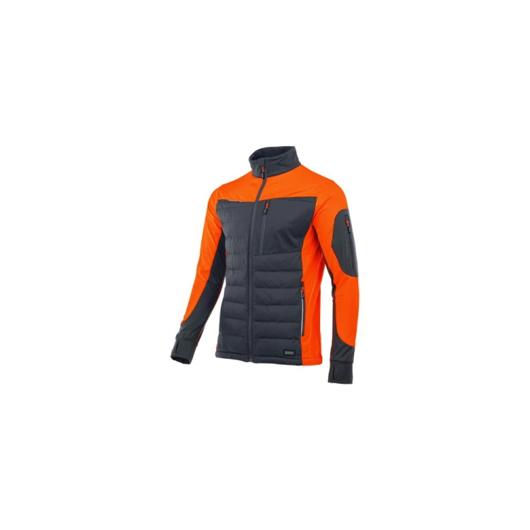 Bluza hybrydowa COMFORT PLUS grafitowo-pomarańczowa – zdjęcie producenta, przód