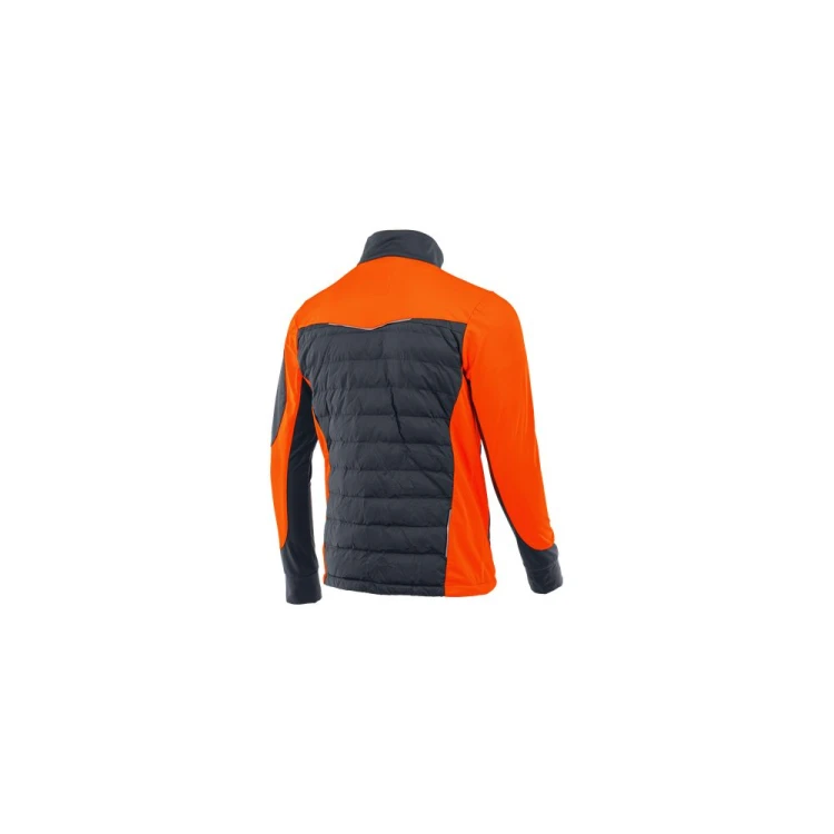 Bluza hybrydowa COMFORT PLUS grafitowo-pomarańczowa – zdjęcie producenta, tył