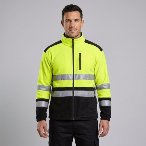 Polar roboczy REFUS YELLOW żółty fluorescencyjny na modelu