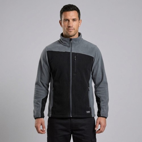 Polar roboczy COMFORT PLUS szaro-czarny na modelu