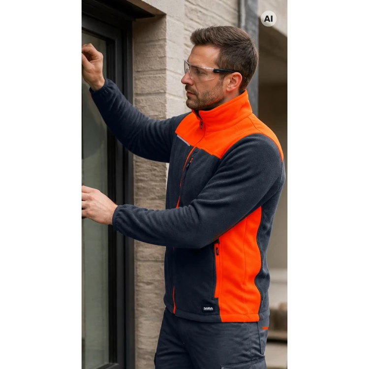Polar COMFORT PLUS grafitowo-pomarańczowy w pracy – ujęcie 2