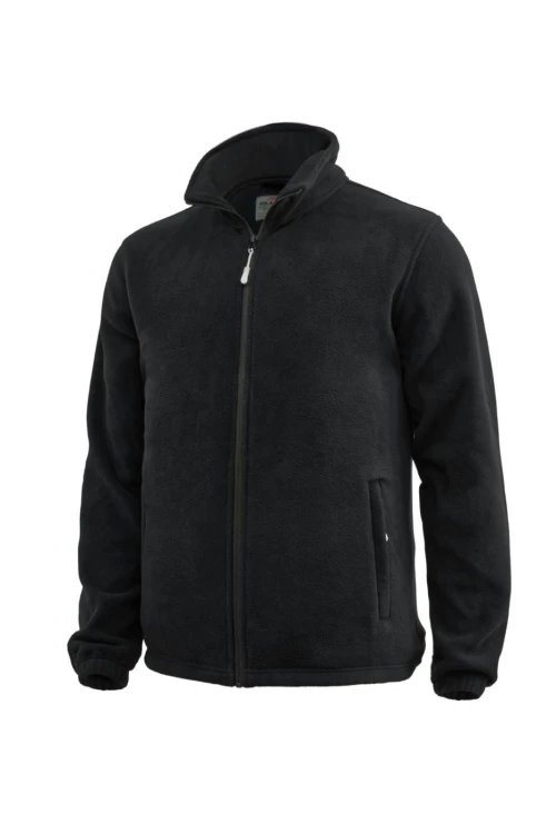 Bluza polarowa ZEN czarna – zdjęcie producenta, przód z boku