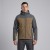Softshell roboczy COMFORT PLUS brązowo-szary na modelu