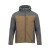 Softshell COMFORT PLUS brązowo-szary – przód