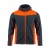 Softshell COMFORT PLUS grafitowo-pomarańczowy – przód