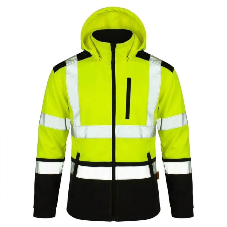 Kurtka softshell SOFTREF żółta – przód