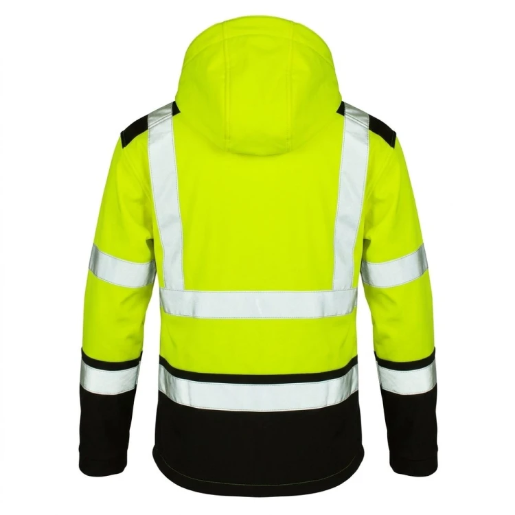Kurtka softshell SOFTREF żółta – tył