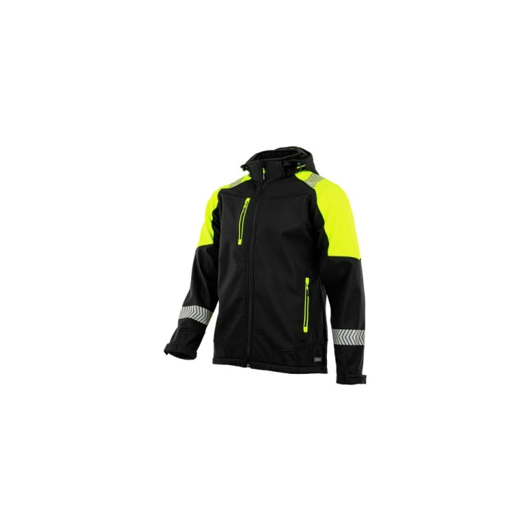Softshell COMFORT NEO czarno-żółty – zdjęcie producenta, widok z przodu