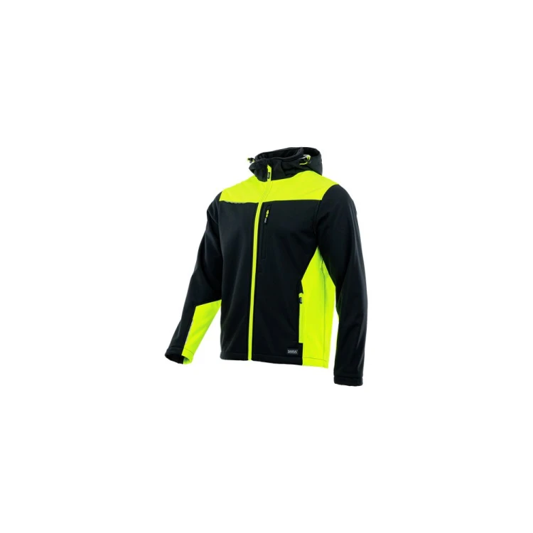 Softshell COMFORT PLUS czarno-seledynowy – zdjęcie producenta, widok z przodu