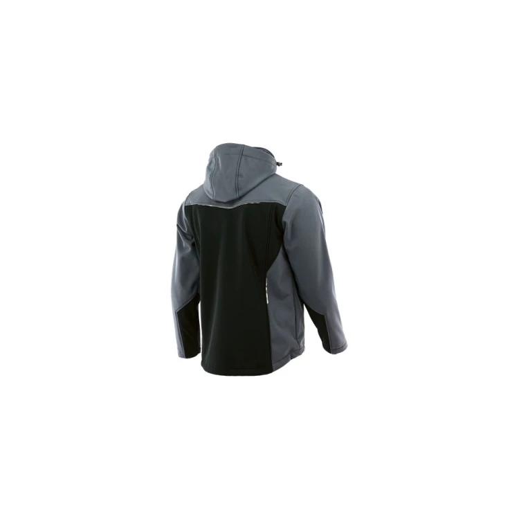 Softshell COMFORT PLUS szaro-czarny – zdjęcie producenta, widok z tyłu