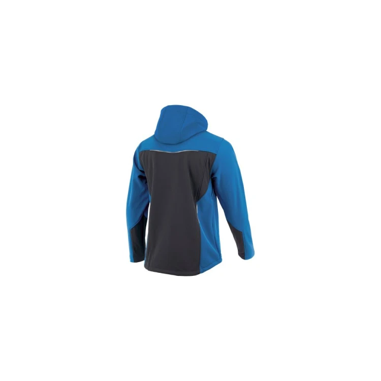 Softshell COMFORT PLUS szaro-niebieski – zdjęcie producenta, widok z tyłu