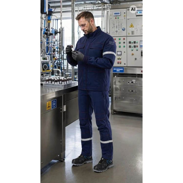 Bluza multiochronna GROM 5w1 granatowa w pracy
