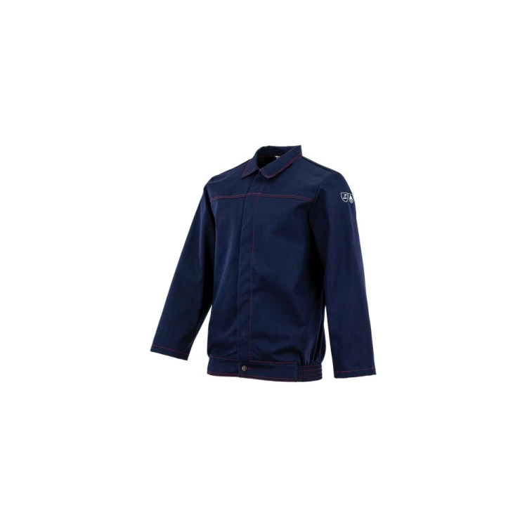 Bluza spawalnicza SPAWACZ STANDARD granatowa – zdjęcie producenta, widok z przodu