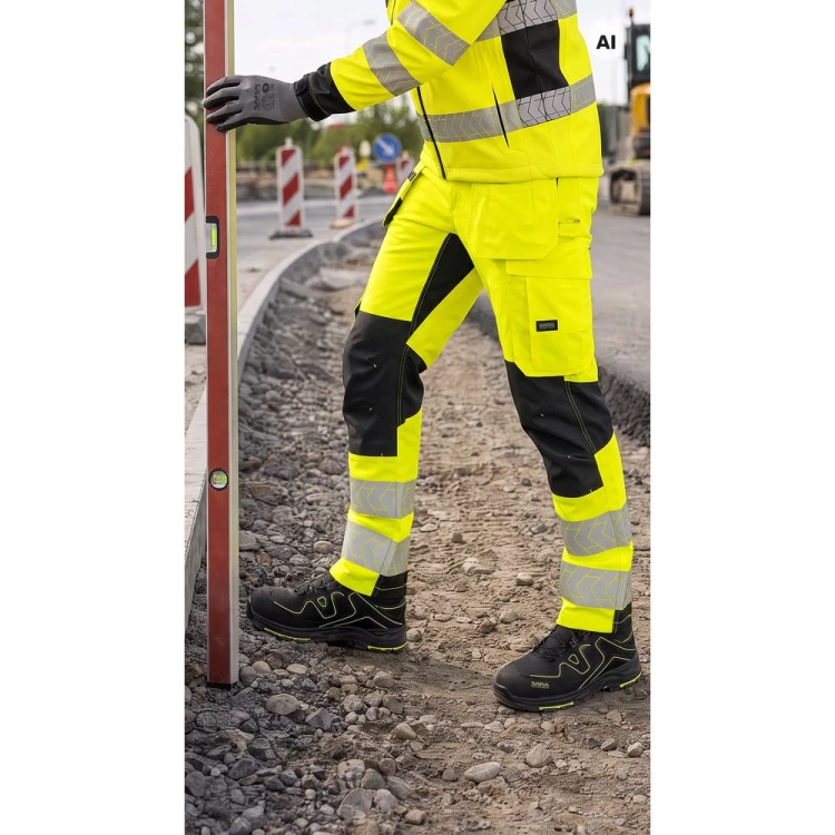 Spodnie MONTER HI-VIS – zdjęcie w użyciu